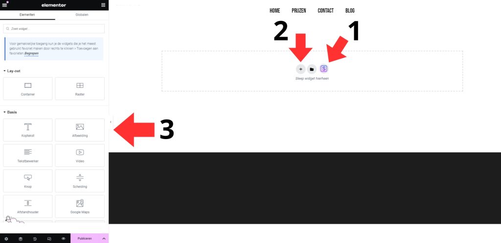 pagina toevoegen webzaken